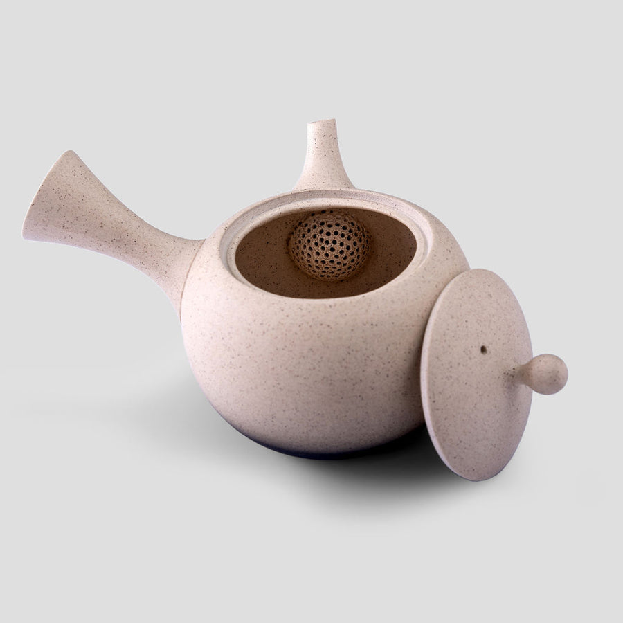 Side-handle Teapot - White & Black 280ml
