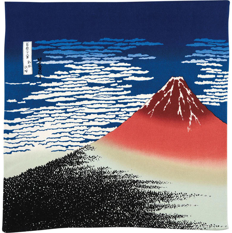 Furoshiki: Ukiyo-e - Red Fuji