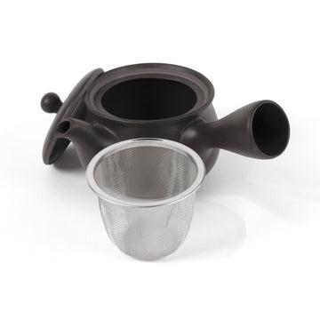 Teapot with Removable Strainer - Black 340ml