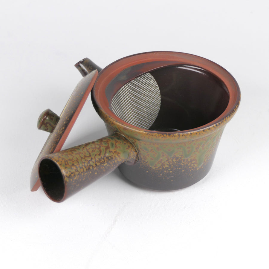 Side-handle Teapot - Brown Ash Glaze 250ml