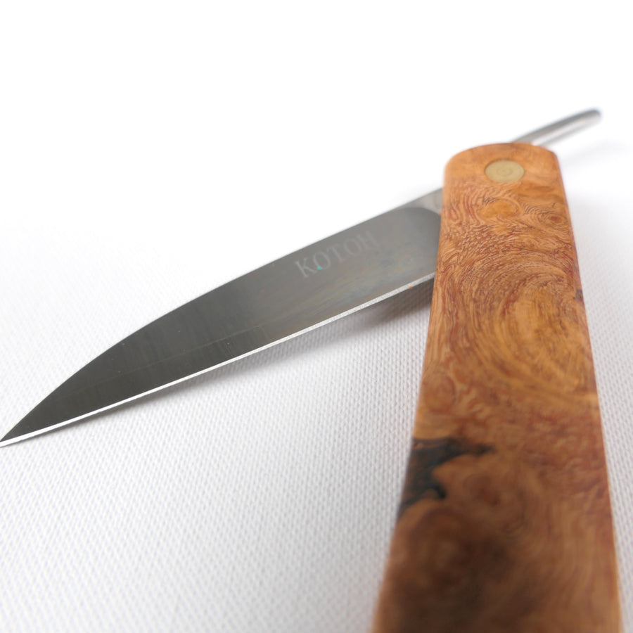 Folding Knife - Quince Wood